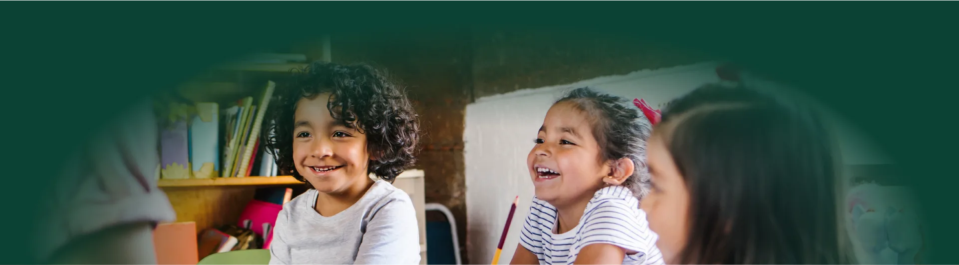 Niños en aula de clases