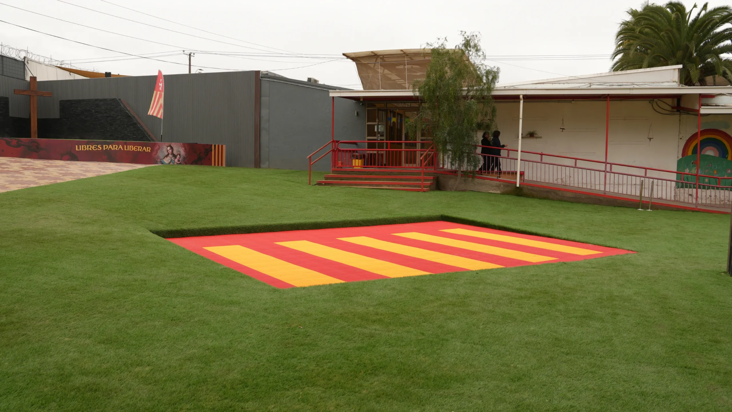 Cancha después de la intervención