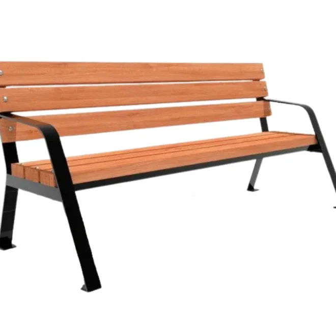 Banca con respaldo para patios