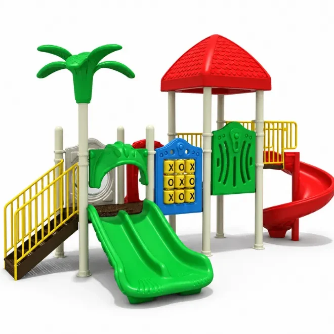 Juego modular con resbalín espiral