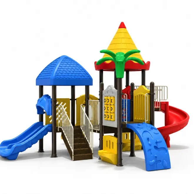 Juego modular con resbalines y columpios